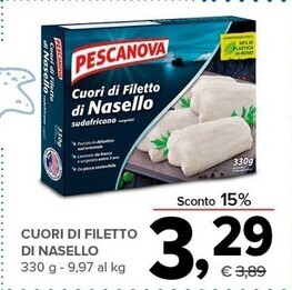 Todis Pescanova cuori di filetto di nasello offerta