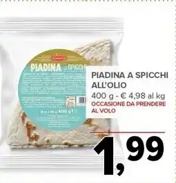 Todis Piadina a spicchi all'olio offerta