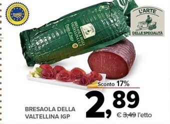 Todis L'arte delle specialità bresaola della valtellina igp offerta