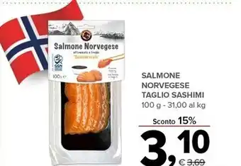 Todis Sashimi salmone norvegese taglio offerta
