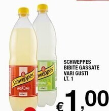 Sigma Schweppes bibite gassate vari gusti offerta