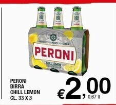 Sigma Peroni birra chill lemon offerta