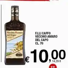 Sigma F.lli caffo - vecchio amaro del capo cl. 70 offerta