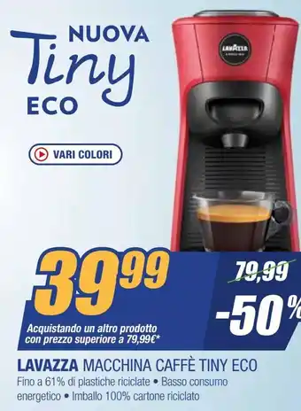 Lavazza macchina caffè tiny eco