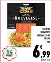 Conad Kv nordic salmone norvegese affumicato offerta