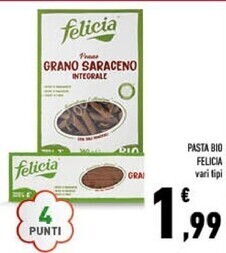Conad Felicia pasta bio offerta