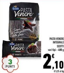 Conad Scotti pasta venere integrale offerta