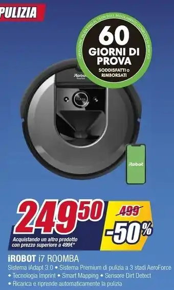 Trony Irobot roomba i7+ (i7558) aspirapolvere robot offerta
