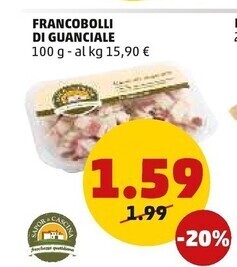 PENNY Sapor di cascina francobolli di guanciale offerta