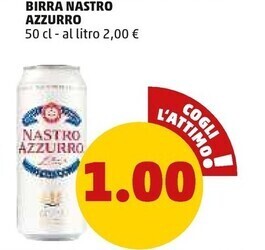 PENNY Nastro azzurro birra offerta