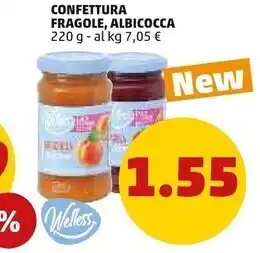 PENNY Welless confettura fragole offerta