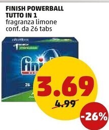 PENNY Finish powerball tutto in 1 offerta