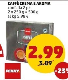 PENNY Penny caffe crema e aroma offerta
