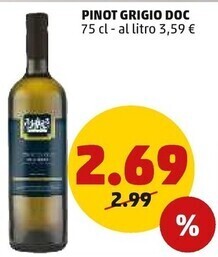PENNY Pinot grigio doc offerta