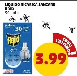 PENNY Raid liquido ricarica zanzare offerta