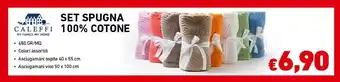 Conad Caleffi set spugna 100% cotone offerta