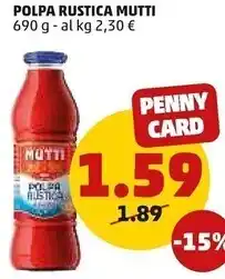 PENNY Mutti polpa rustica offerta