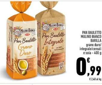 Conad Barilla pan bauletto mulino bianco offerta