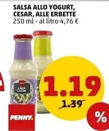 PENNY Salsa allo yogurt offerta