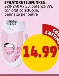 PENNY Telefunken epilatore offerta
