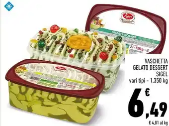 Conad Sigel vaschetta gelato dessert offerta