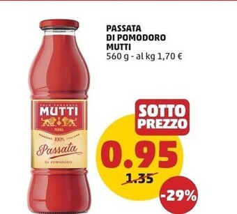 PENNY Mutti passata di pomodoro offerta