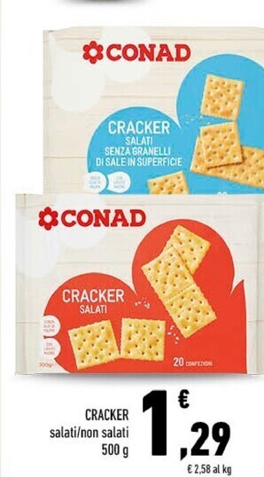 Conad Conad cracker offerta