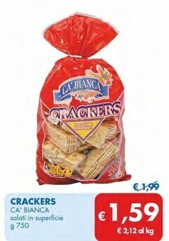 MD Discount Ca' bianca crackers offerta