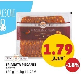 PENNY Spianata piccante offerta