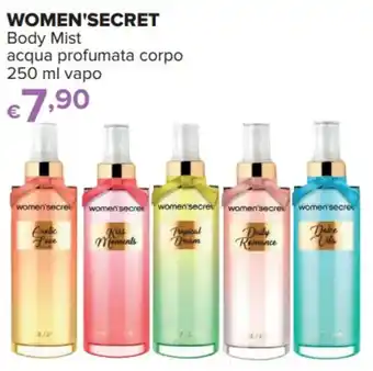 Iperal WOMEN'SECRET Body Mist acqua profumata corpo 250 ml vapo offerta