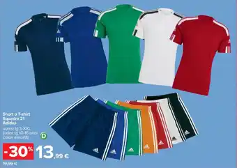 Carrefour Iper Short o T-shirt Squadra 21 Adidas S-XXL offerta