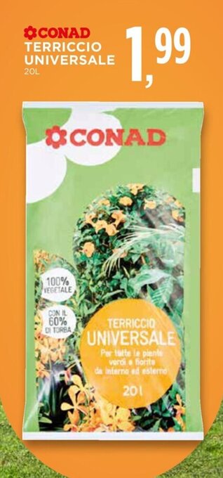 Conad CONAD TERRICCIO UNIVERSALE 20L offerta
