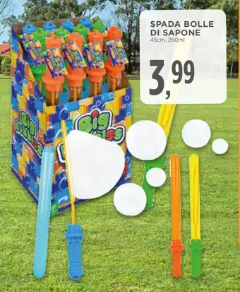 Conad SPADA BOLLE DI SAPONE 45cm, 260ml offerta