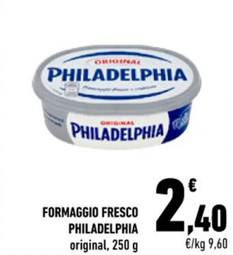Conad City FORMAGGIO FRESCO PHILADELPHIA original, 250 g offerta