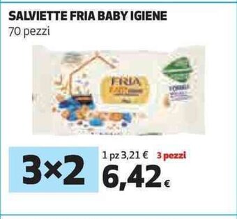 Coop SALVIETTE FRIA BABY IGIENE 70 pezzi offerta