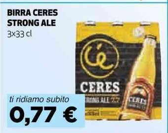 Coop BIRRA CERES STRONG ALE 3x33 cl offerta