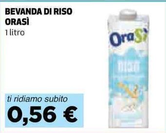 Coop BEVANDA DI RISO ORASİ 1 litro offerta