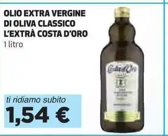 Coop OLIO EXTRA VERGINE DI OLIVA CLASSICO L'EXTRÀ COSTA D'ORO 1 litro offerta