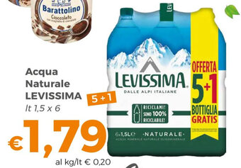 Tocal Acqua Naturale LEVISSIMA It 1.5 x 6 offerta