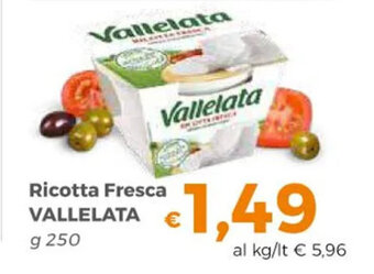 Tocal Ricotta Fresca VALLELATA g 250 offerta
