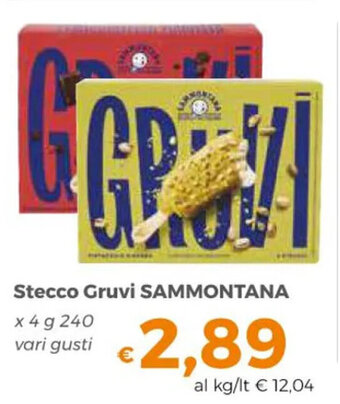 Stecco Gruvi SAMMONTANA x 4 g 240 vari gusti