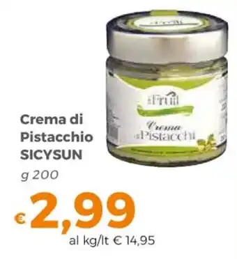 Tocal Crema di Pistacchio SICYSUN g 200 offerta