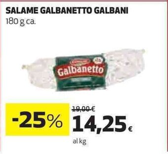 SALAME GALBANETTO GALBANI 180 g ca.