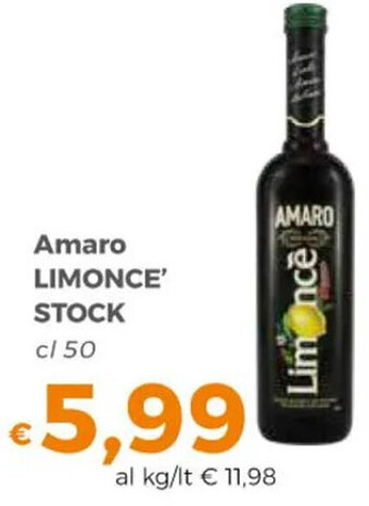 Tocal Amaro LIMONCE' STOCK cl 50 offerta