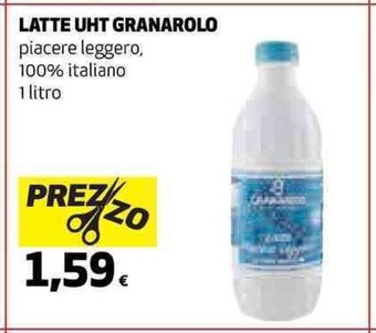 Coop LATTE UHT GRANAROLO piacere leggero, 100% italiano 1 litro offerta