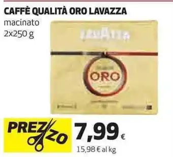 Coop CAFFÈ QUALITÀ ORO LAVAZZA macinato 2x250 g offerta