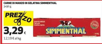 Coop CARNE DI MANZO IN GELATINA SIMMENTHAL 3x90 g offerta