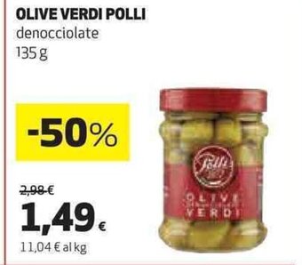 Coop OLIVE VERDI POLLI denocciolate 135 g offerta