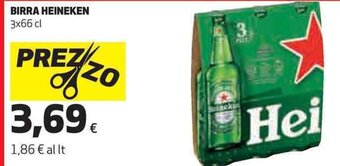 Coop BIRRA HEINEKEN 3x66 cl offerta