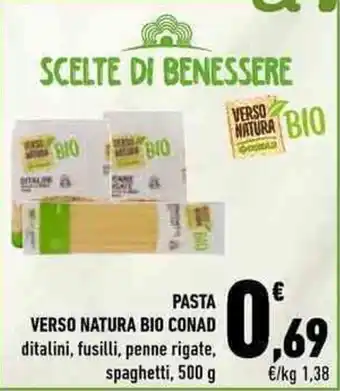 Conad City Verso Natura Bio Conad Pasta 500g offerta